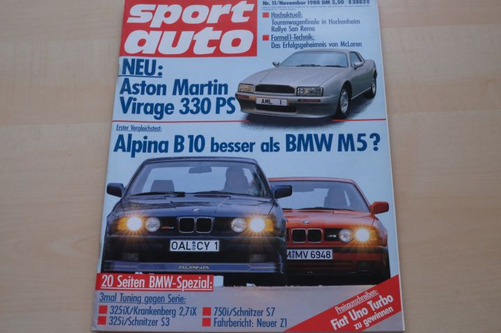 Sport Auto 11/1988
